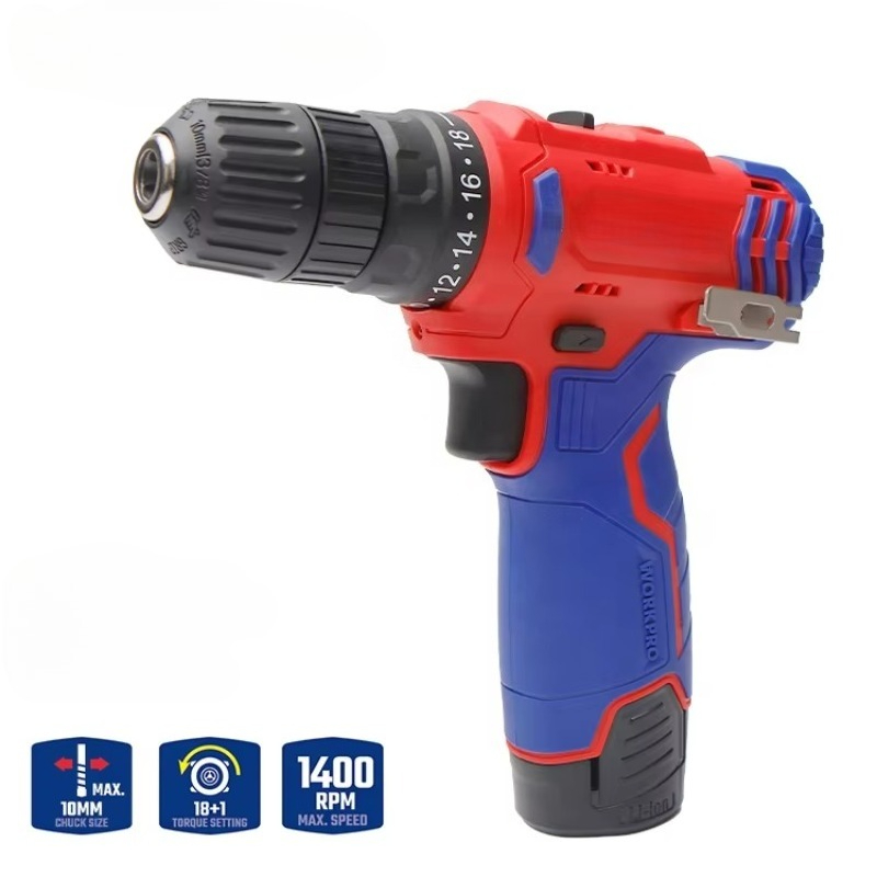 Power Drill Cordless - 12V 10mm Accu-boormachine Draadloos Elektrisch Gereedschap