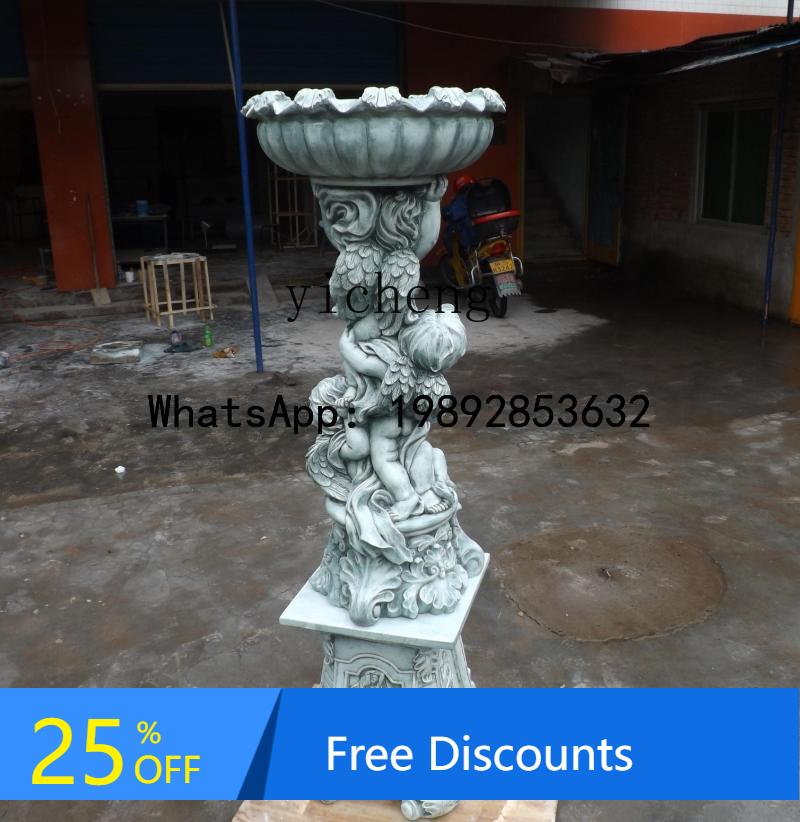 Home Improvement Business - X1Europese huisverbetering driedimensionale sculptuur engel bloempot