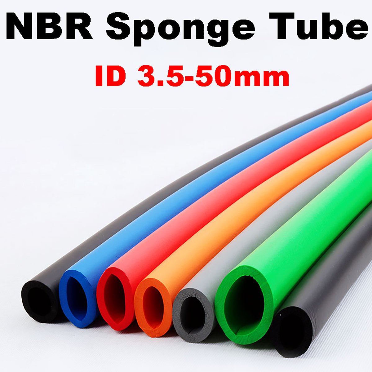 Pipe Insulation Foam - 1 meter kleurrijke NBR sponsbuis warmte-isolatie