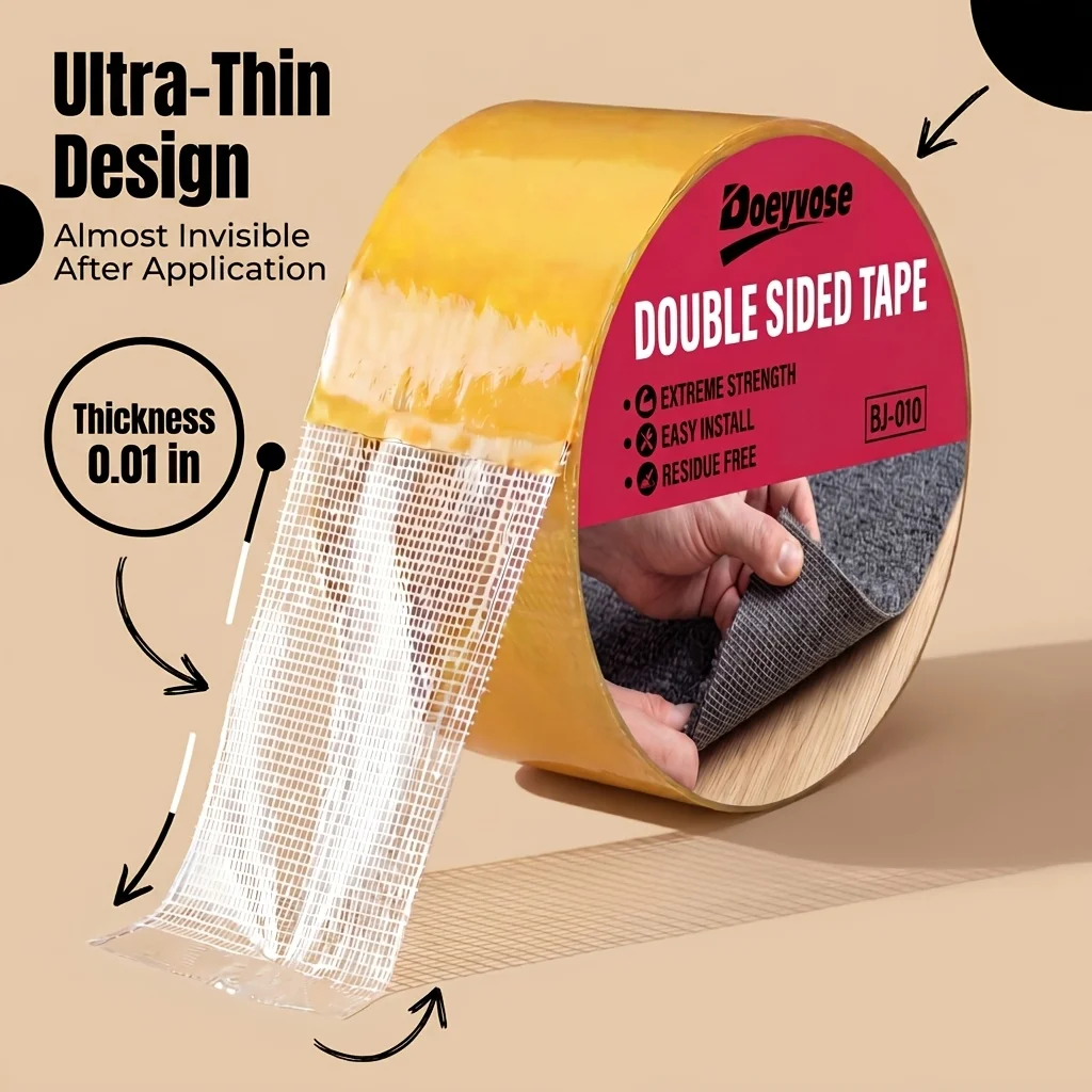 Home Improvement In Usa - Doeyvose multifunctionele dubbelzijdige doektape, supersterke antisliplijm