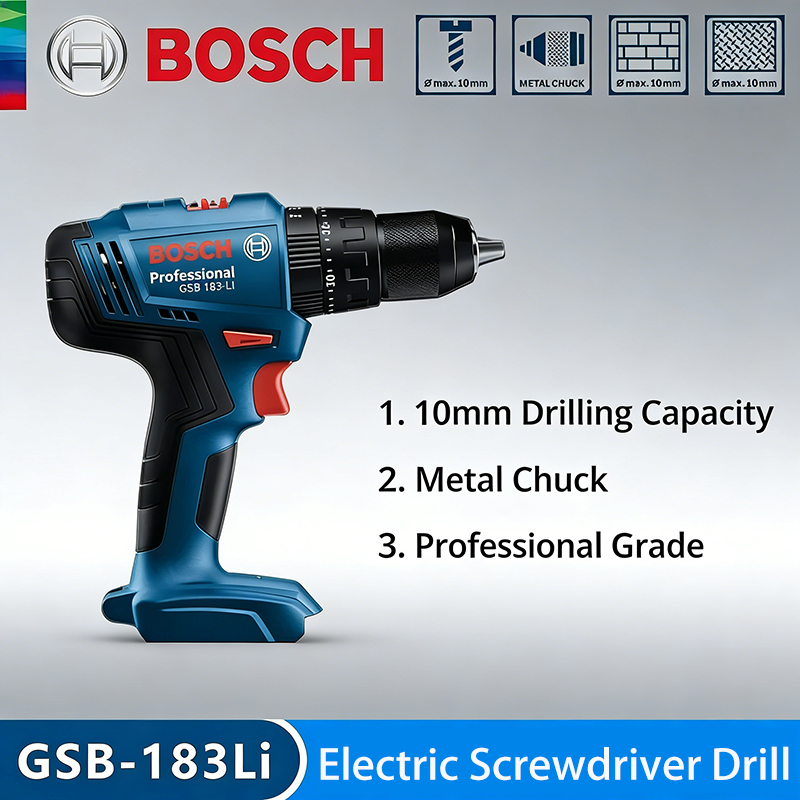 Power Drill Cordless - Bosch GSB183-LI Elektrische Boormachine Schroevendraaier Draadloze