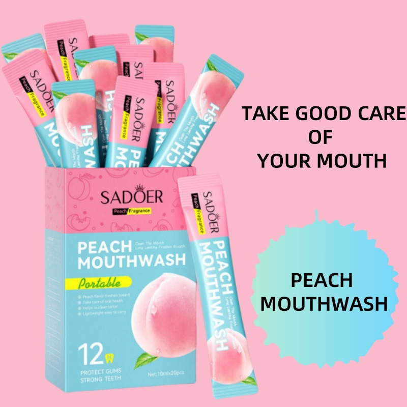 Home Improvement By - 10ml*20 stuks Sadoer Peach mondwater, rijk