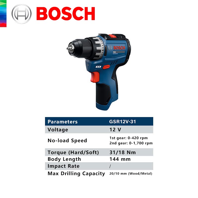 BOSCH GSR 12V-31 Professionele - Power Drill Cordless recensie en prijs