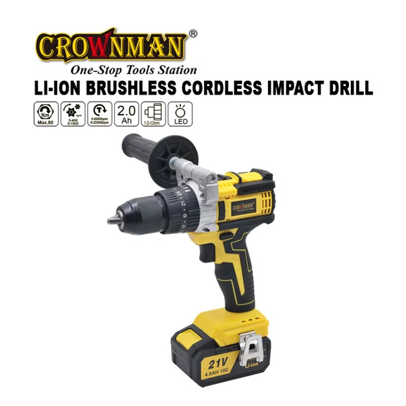 Krachtige borstelloze motor 80 - Power Drill Cordless recensie en prijs