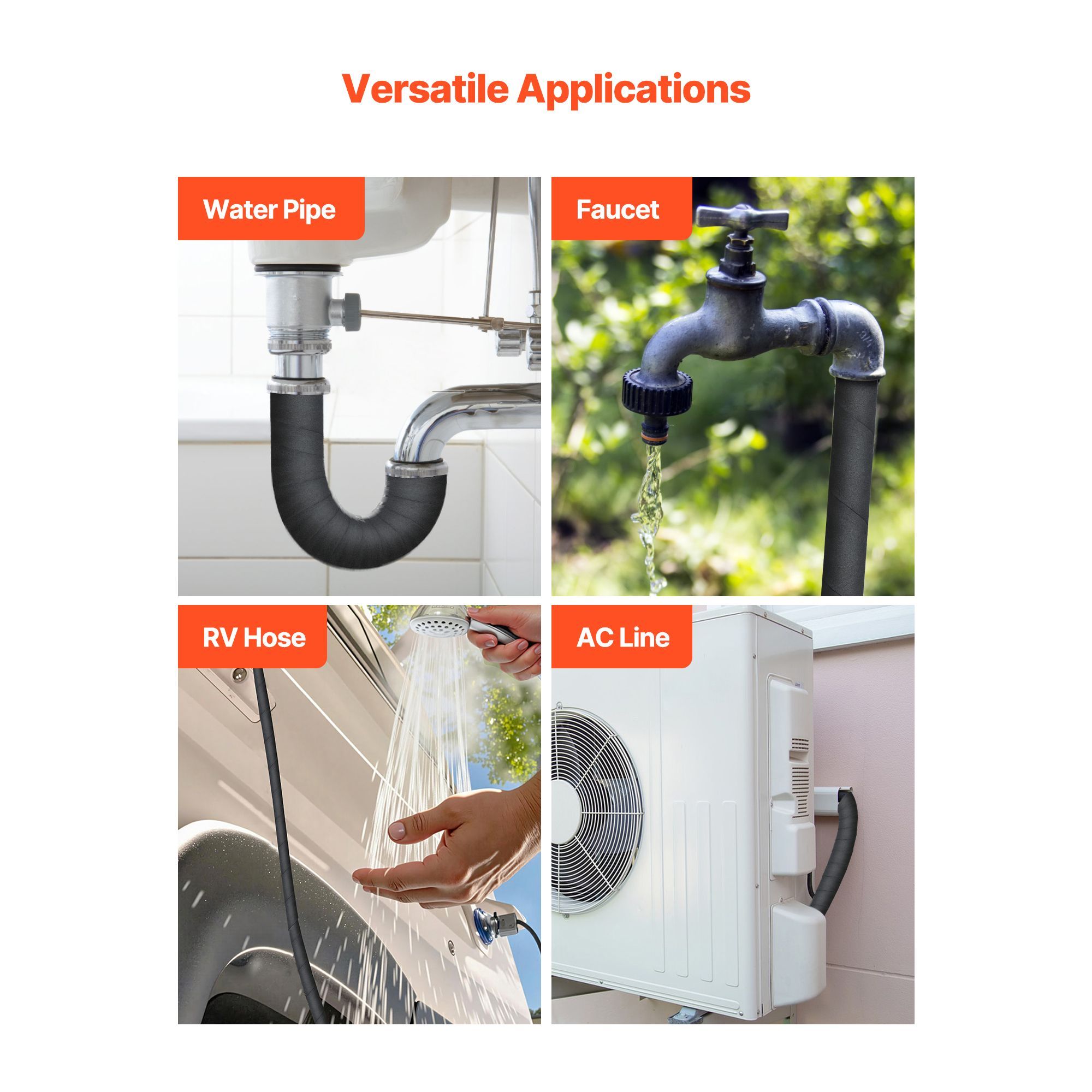 Pijpisolatiewikkel, 14 FT X 2- - Pipe Insulation Foam recensie en prijs